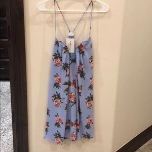 Light blue floral dress